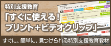 特別支援教育「すぐに使える!プリント+ビデオクリップ」